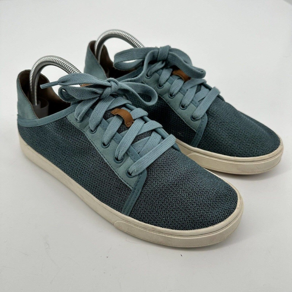 OluKai Women's Flats in Teal and Cream